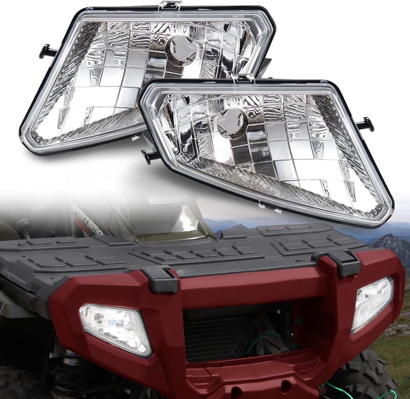 A & UTV PRO Headlight Housing for Polaris Sportsman 500 2005-2010, Head Light Covers for Polaris Sportsman 500 HO EFI TOURING 2005-2010, 2PCS - Image 1